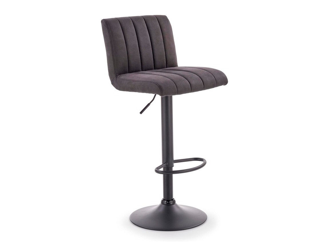 Chaise de bar mi-hauteur Houston 970 (Gris foncé + Noir)