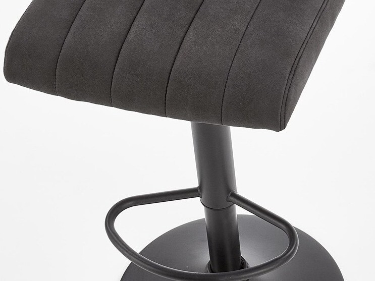 Chaise de bar mi-hauteur Houston 970 (Gris foncé + Noir)