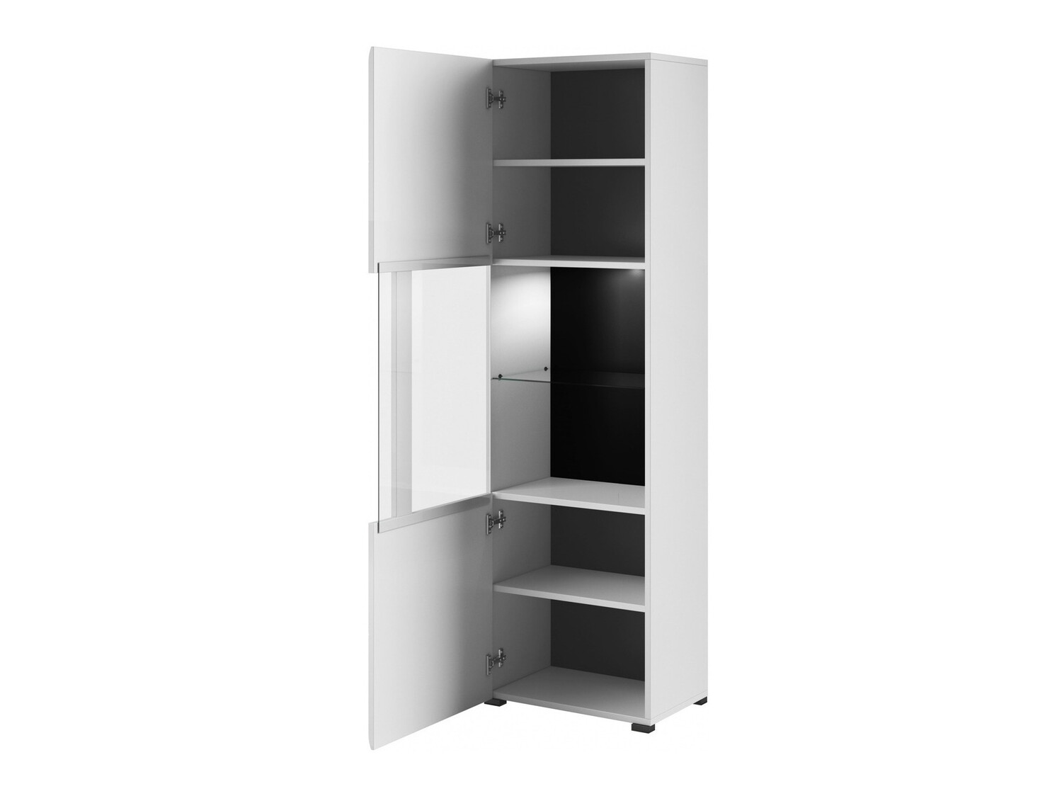 Ensemble de salon Ophsalu 112 (Blanc + Blanc brillant)