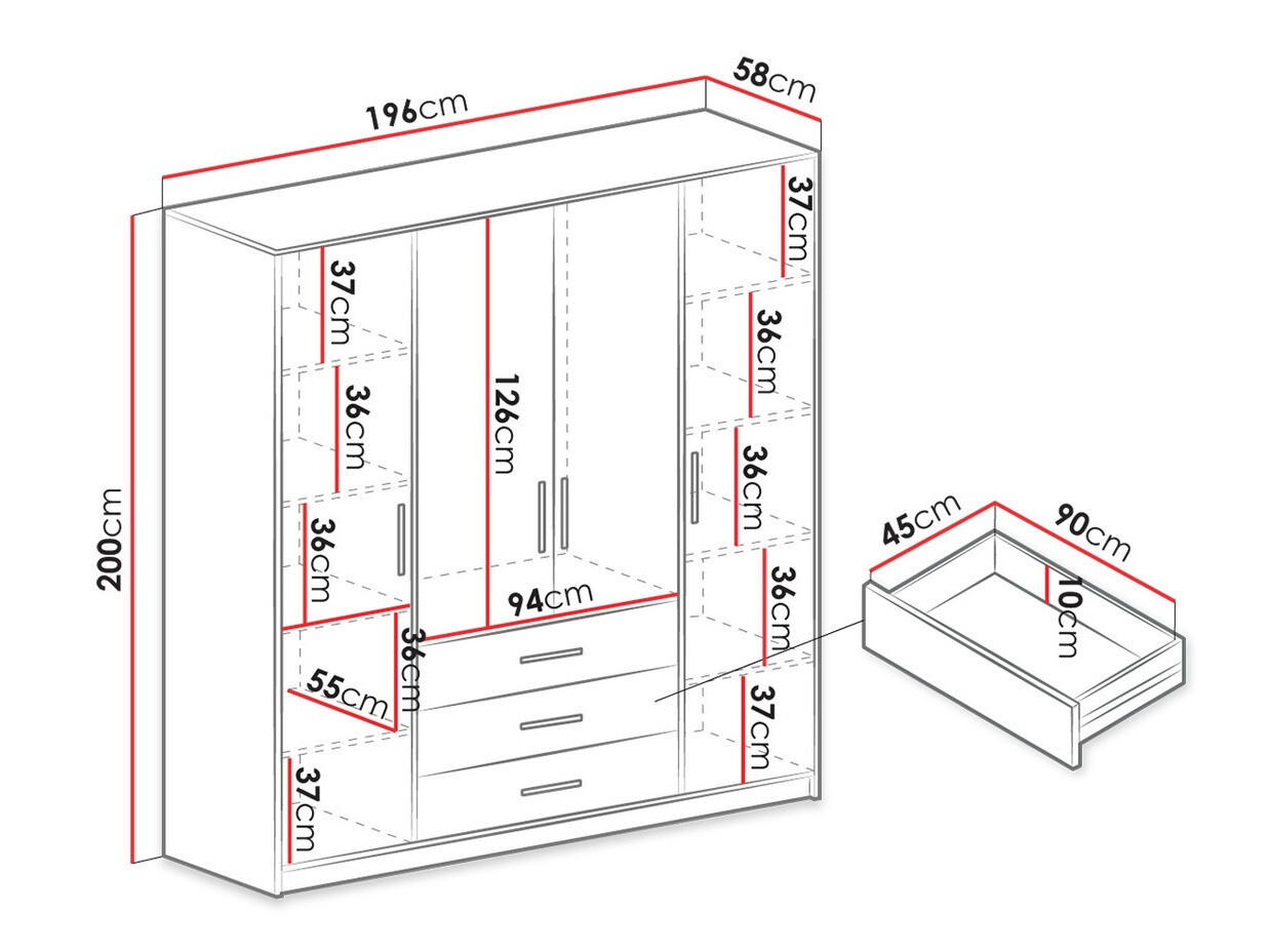 Armoire Rosa I (Vert)