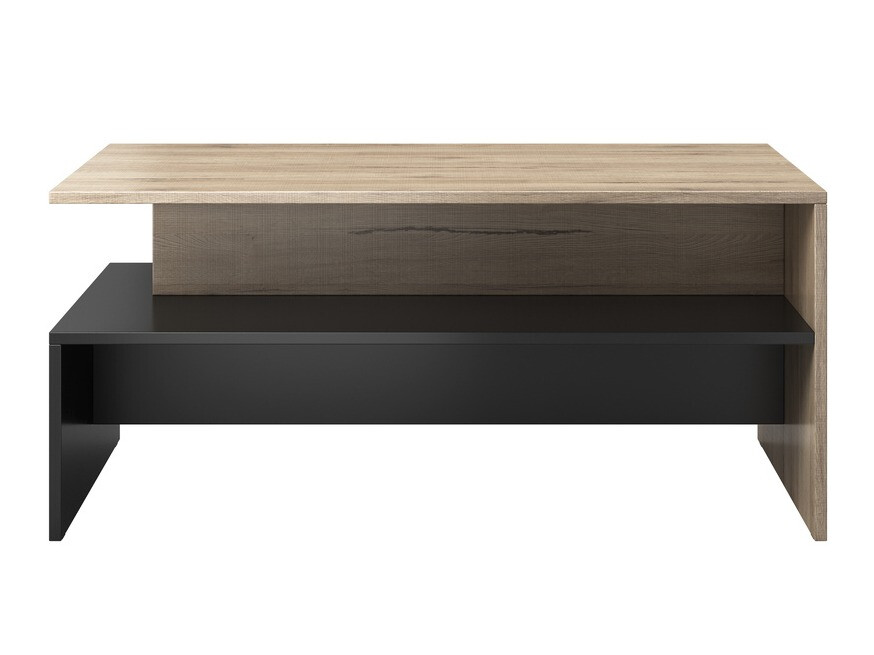 Table basse Serodeu 103 (Chêne de san remo + Noir)