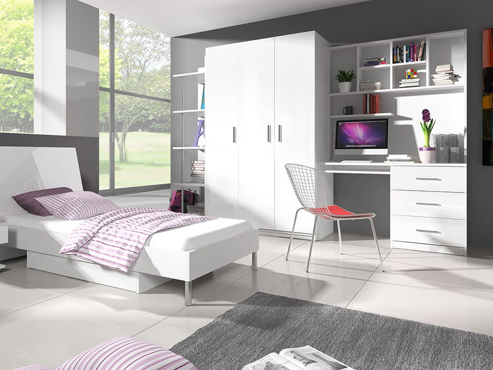 Bureau Campus (Blanc + Blanc brillant)