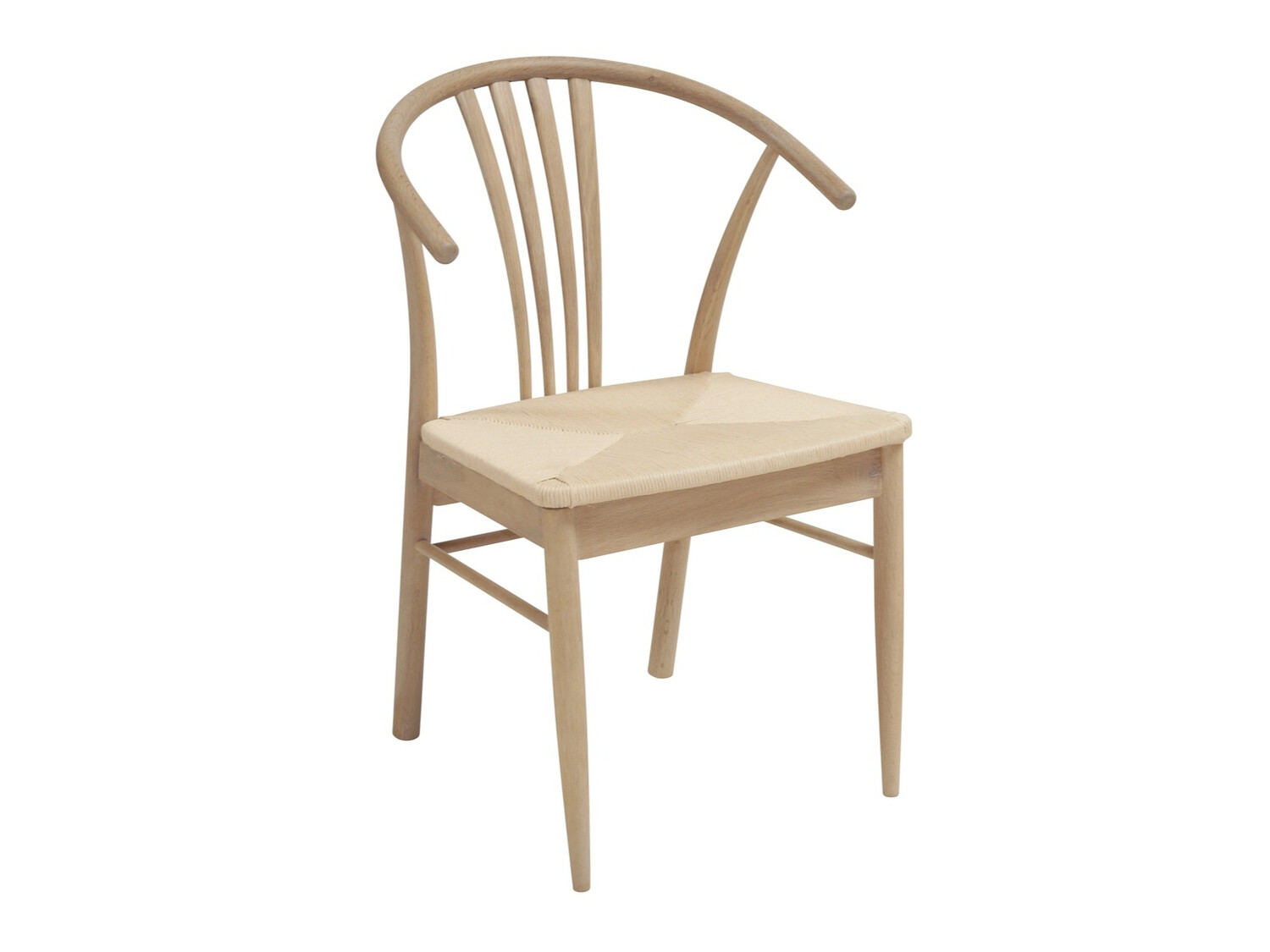 Chaise Norsica 463 (Chêne blanchi + Brun clair)