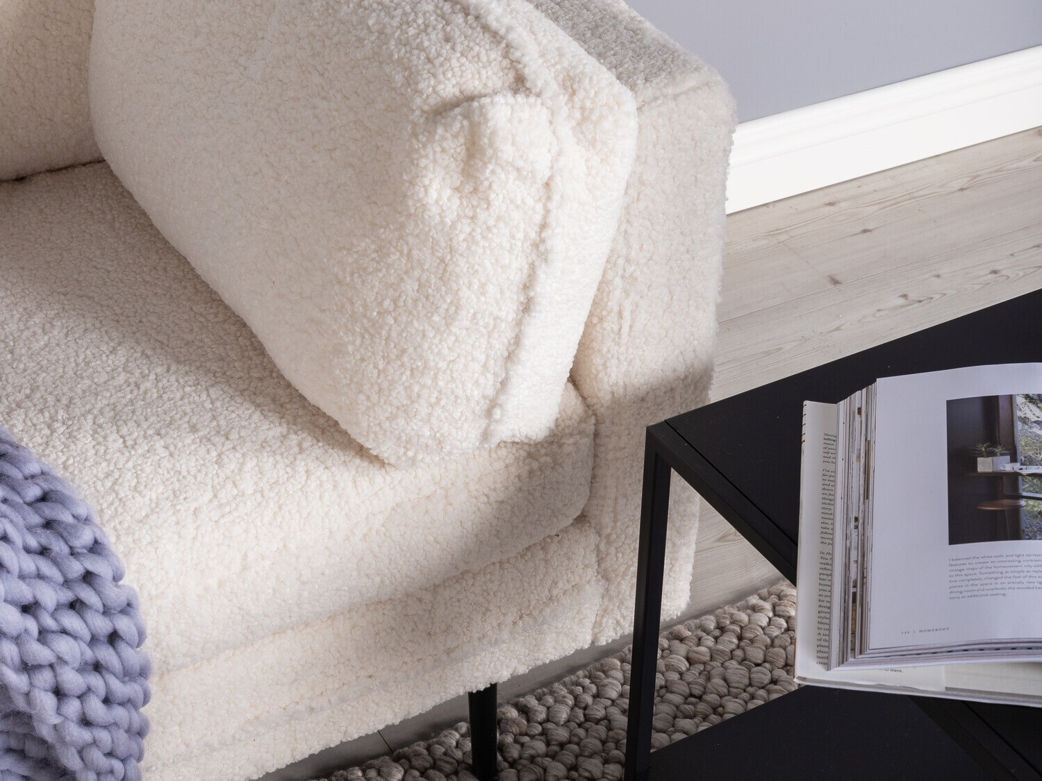 Fauteuil Dallas 100 (Blanc + Noir)