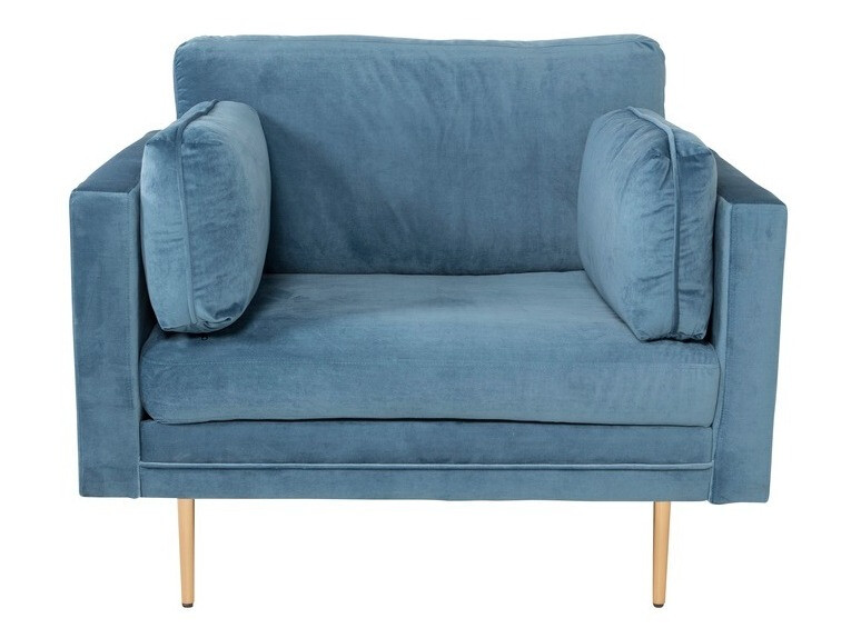 Fauteuil Dallas 100 (Bleu + Marron)