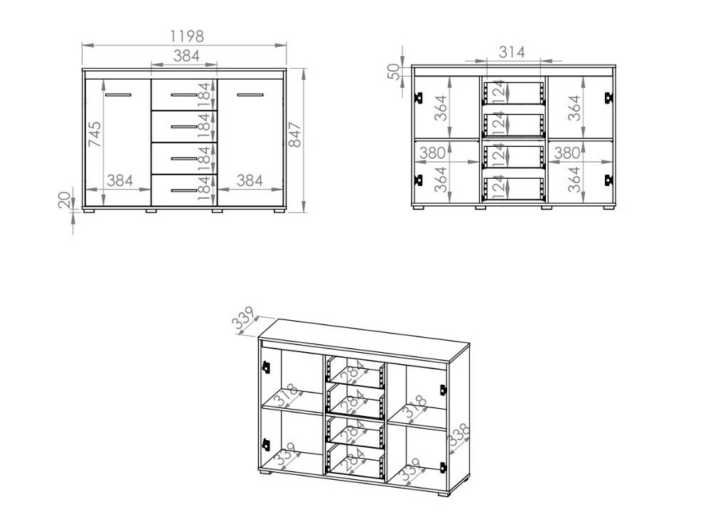 Commode Calvere 110