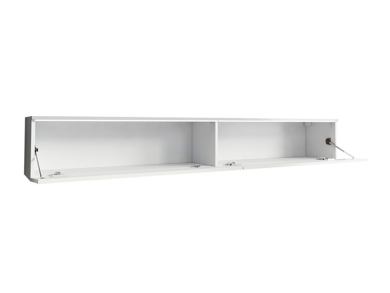 Meuble TV Scientia I (Matera gris + Blanc brillant)