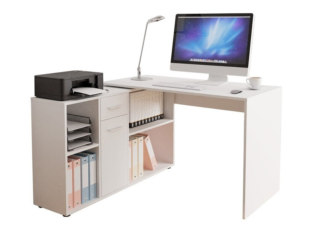 Bureau d'angle Bristol 122 (Blanc)