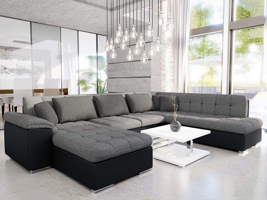 Canapé d'angle Comfivo Gemma IV (Soft 011 + Lux 05 + Lux 06)