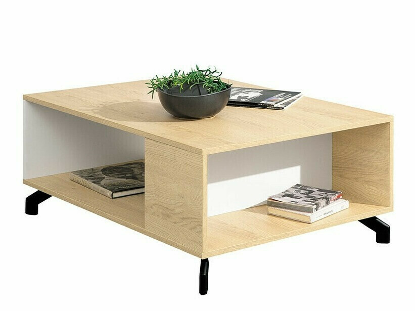 Ensemble de salon Omaha S116 (Noir + Chêne clair)