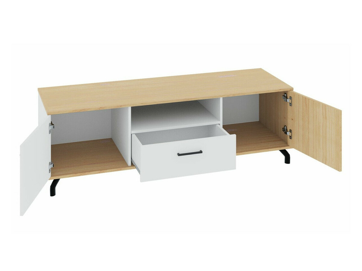 Ensemble de salon Omaha S116 (Noir + Chêne clair)