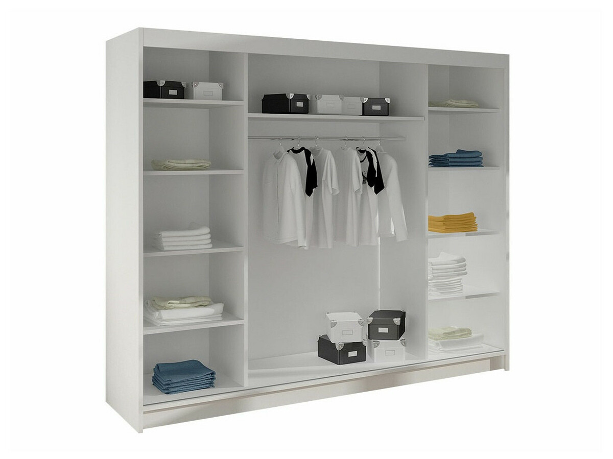Armoire Closico 159 (Blanc + Noir)