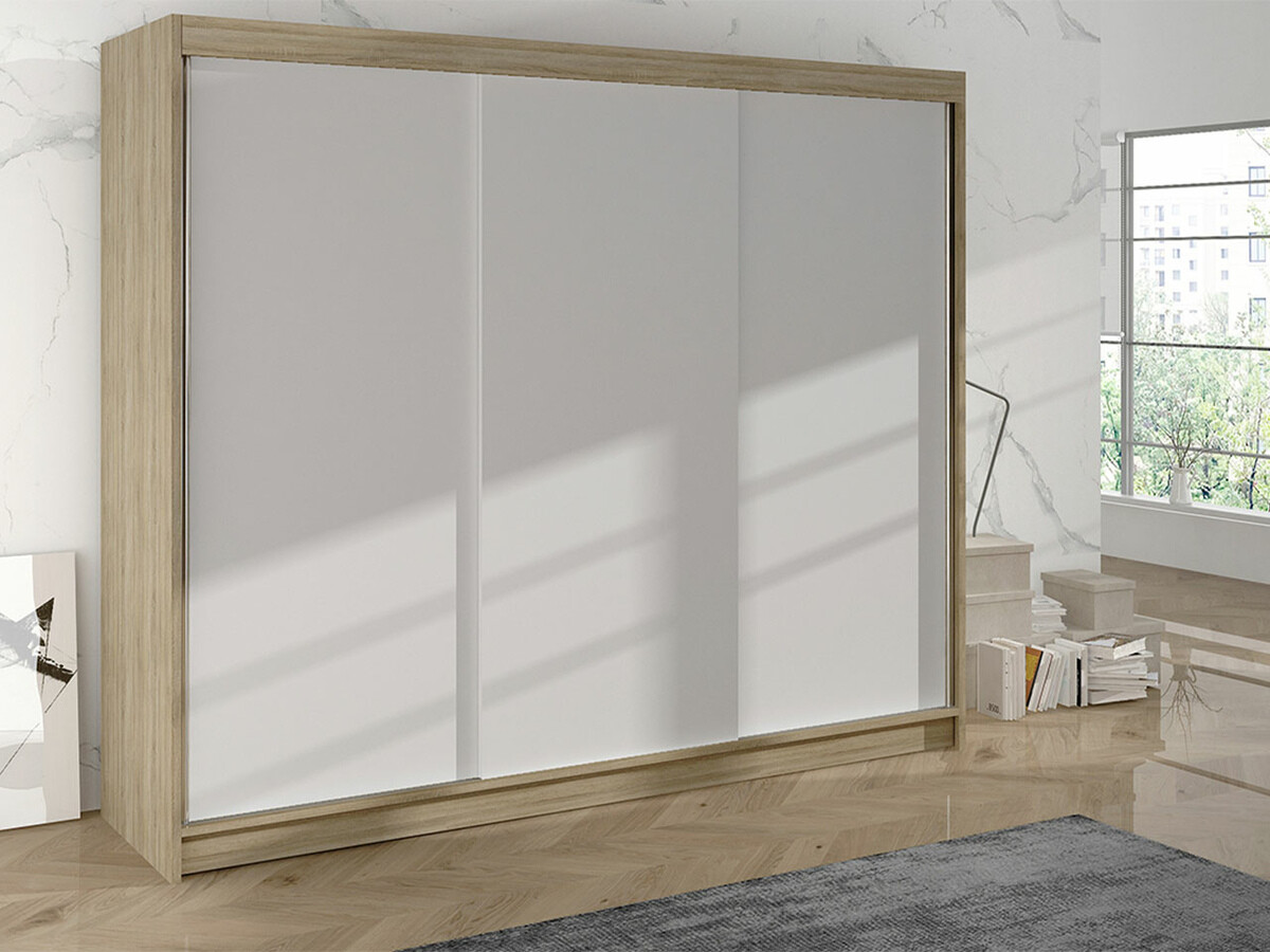 Armoire Closico Durion II (Sonoma chêne + Blanc)