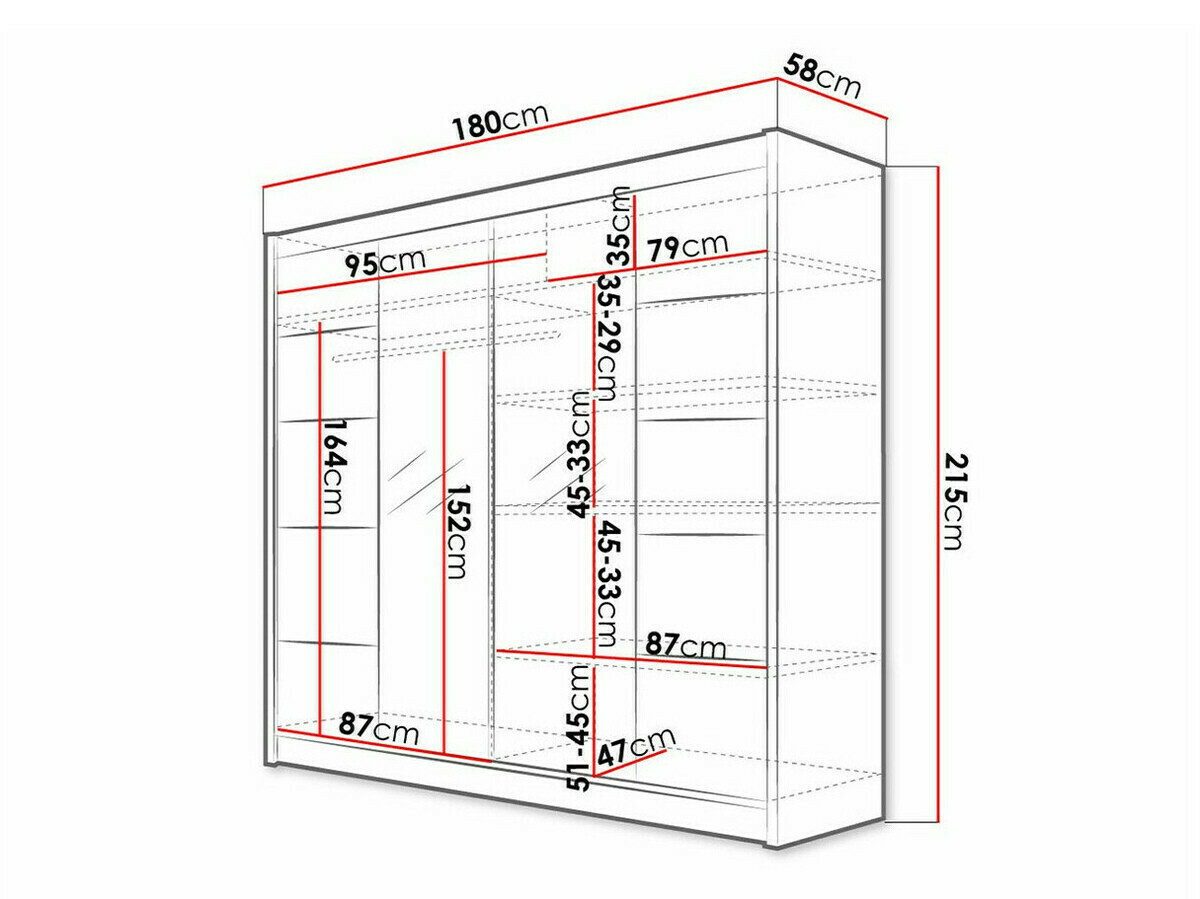 Armoire Closico Cavaris V (Noir)