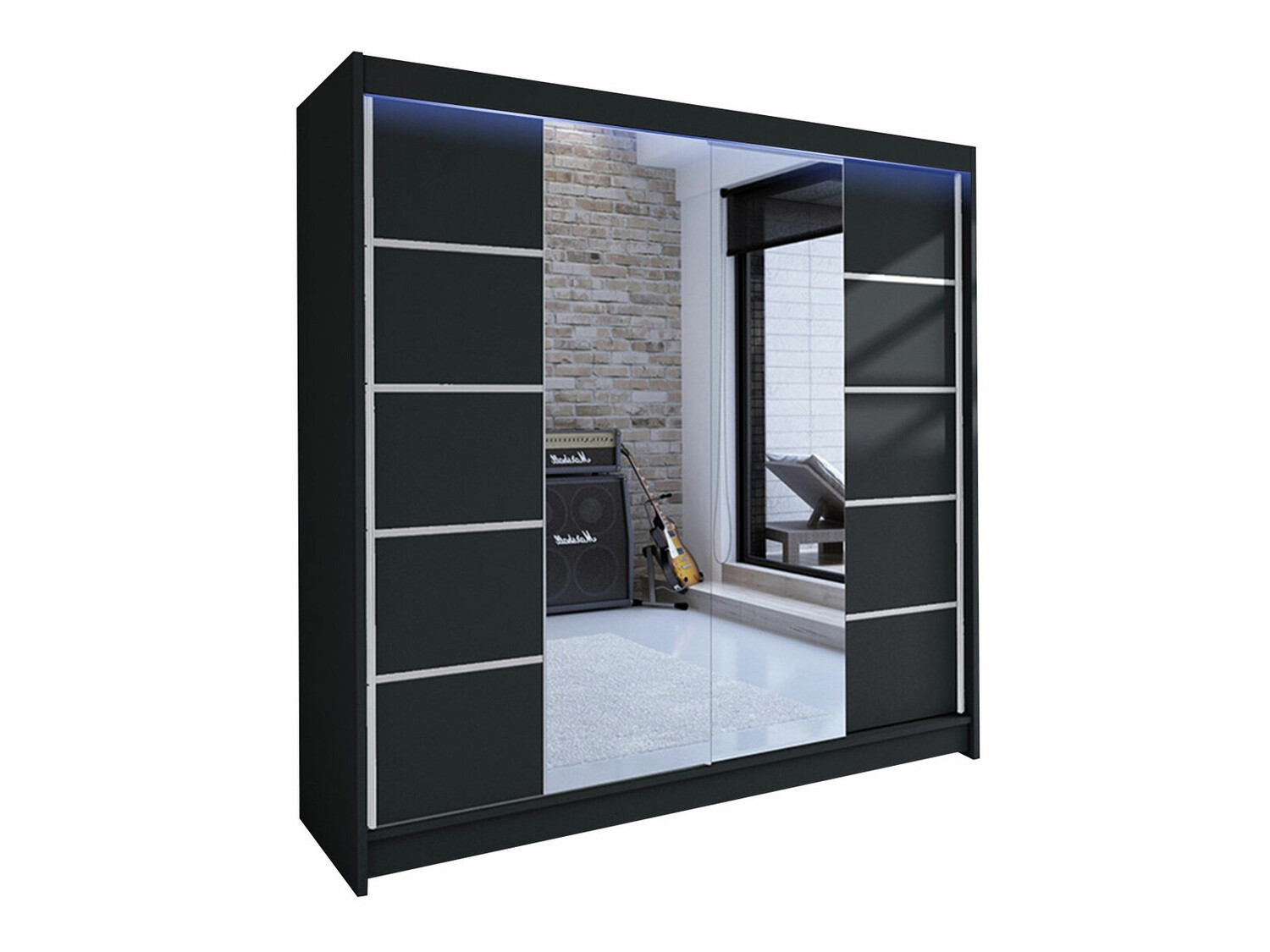 Armoire Closico Cavaris V (Noir)
