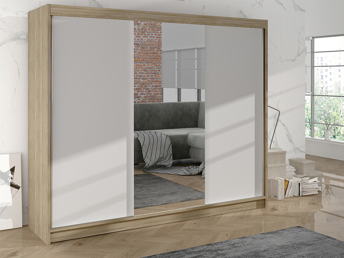 Armoire Closico Durion I (Sonoma chêne + Blanc)