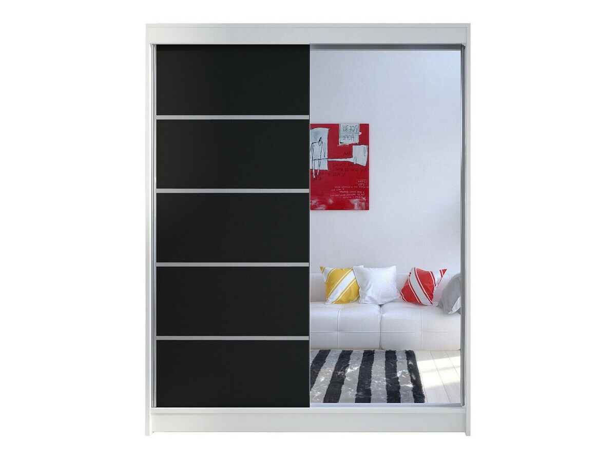 Armoire Closico Vastor III (Blanc + Noir)