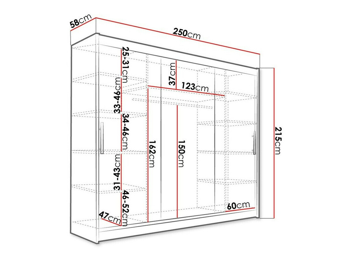 Armoire Closico 118 (Sonoma chêne)