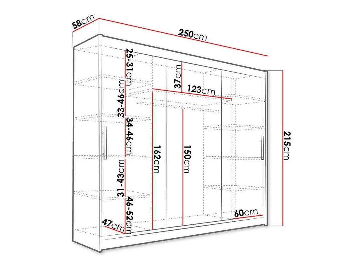 Armoire Closico Ordo II (Noir)