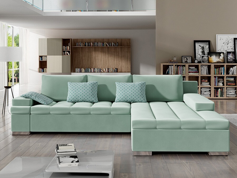 Canapé d'angle Comfivo Olivetum (Magic Velvet 2227 + Evo 30)