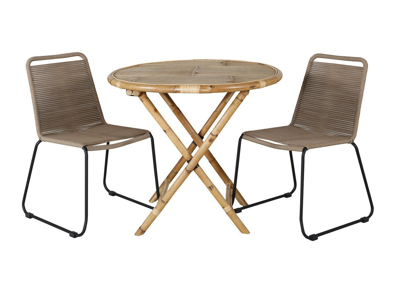 Ensemble de balcon Dallas 2181 (Brun clair + Noir)