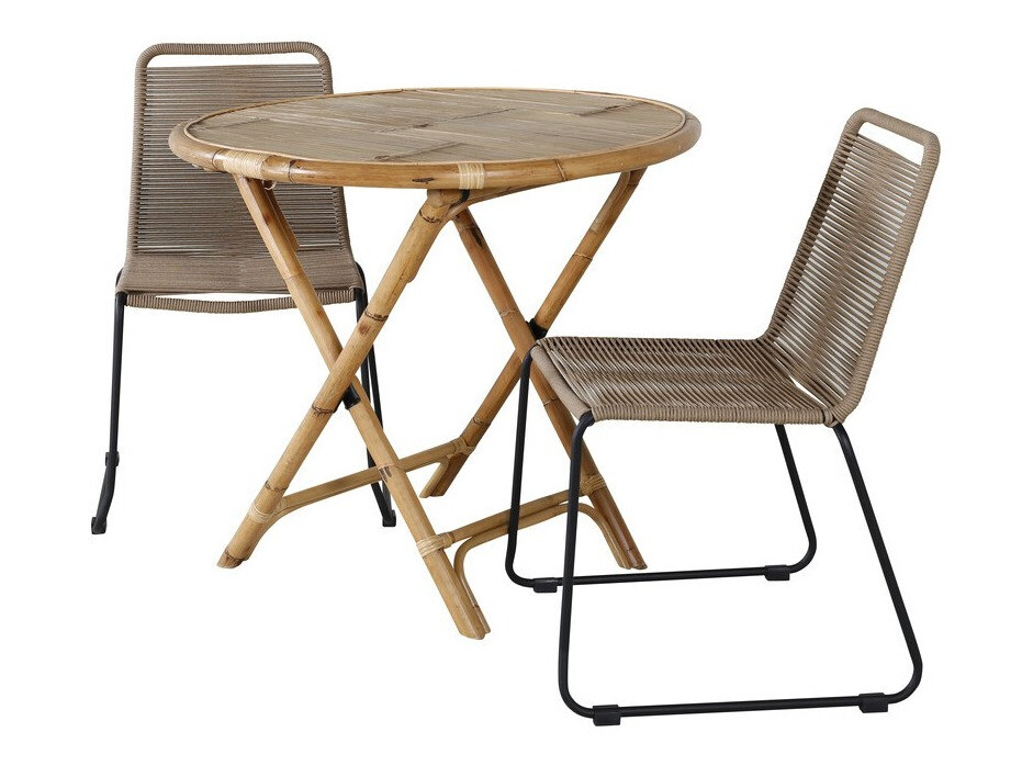 Ensemble de balcon Dallas 2181 (Brun clair + Noir)