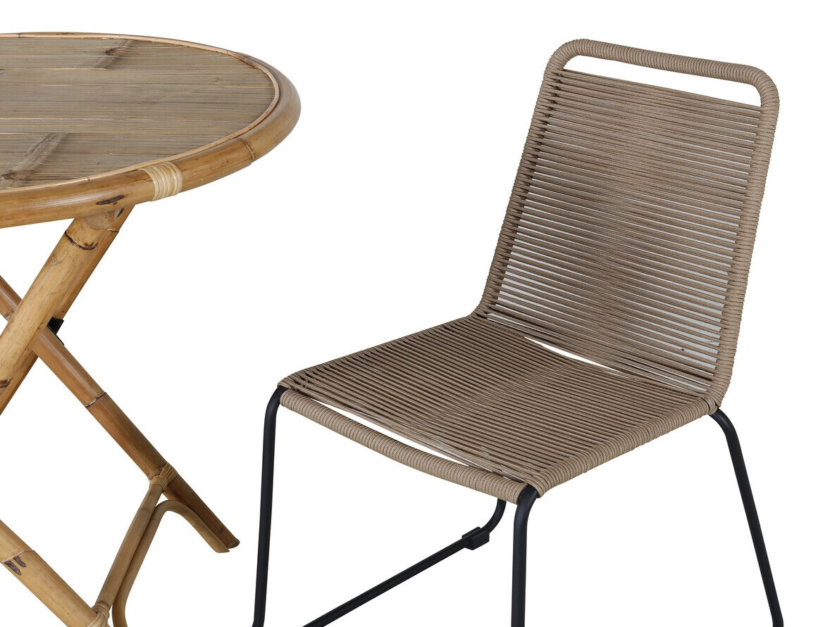 Ensemble de balcon Dallas 2181 (Brun clair + Noir)
