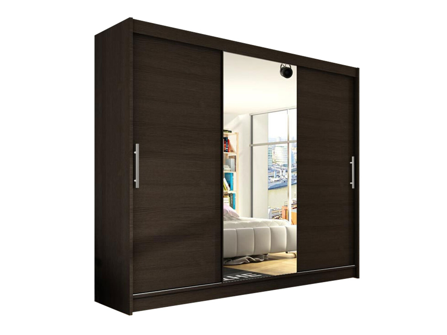 Armoire Closico 122 (Chêne foncé)