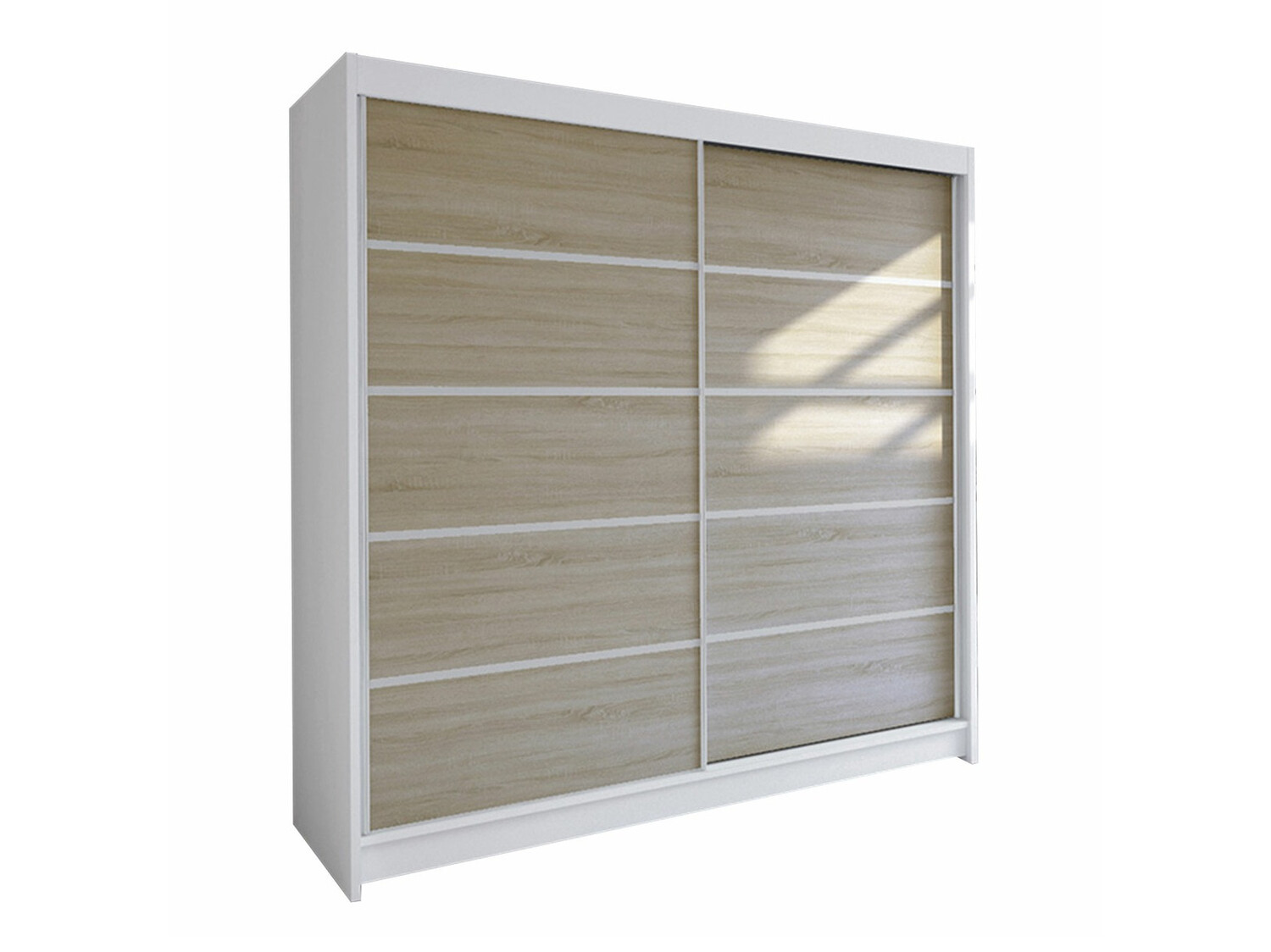Armoire Closico 153 (Blanc + Sonoma chêne)