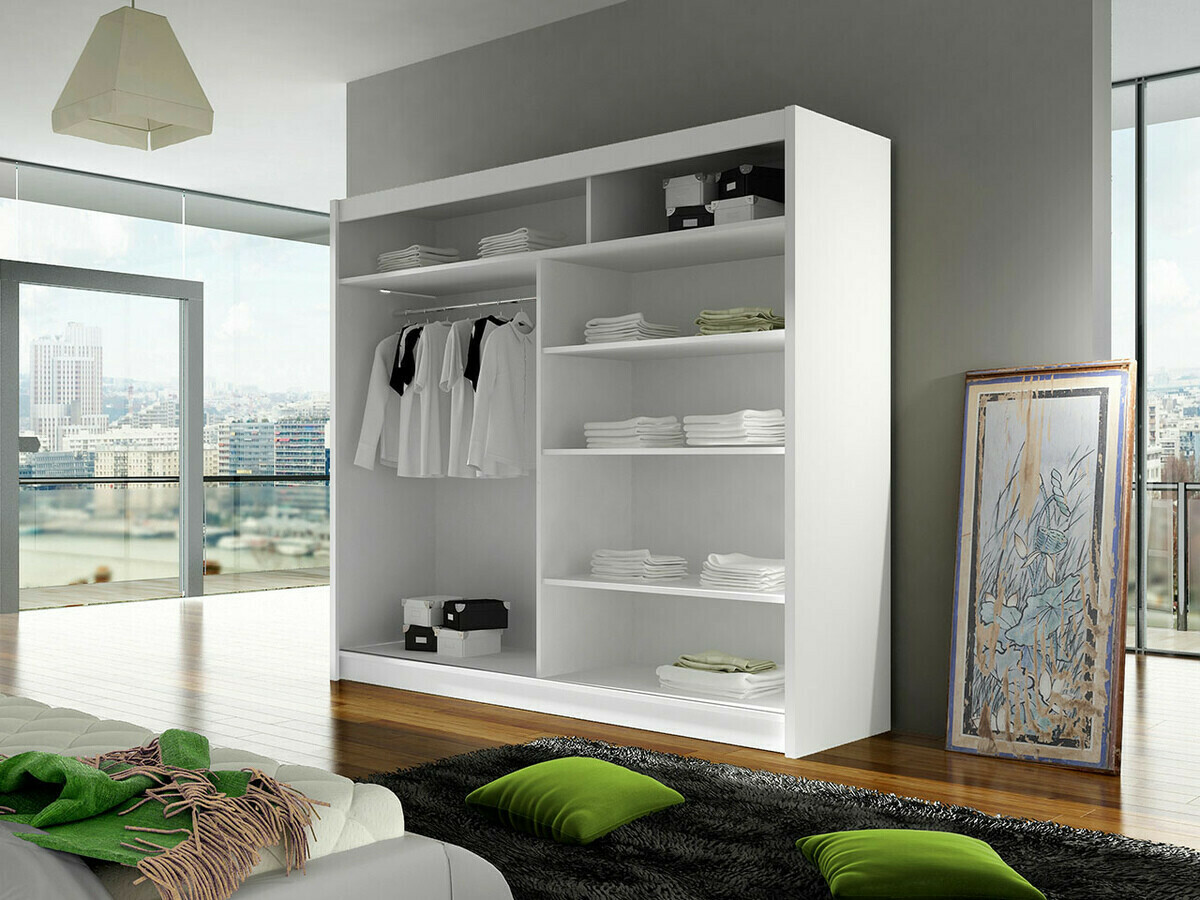 Armoire Closico Cavaris IV (Blanc + Sonoma chêne)