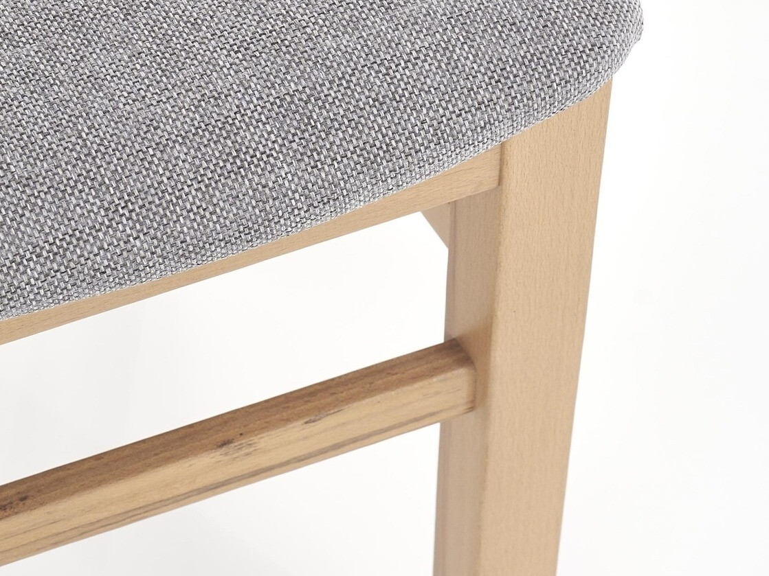 Chaise Houston 260 (Chêne miel + Gris)