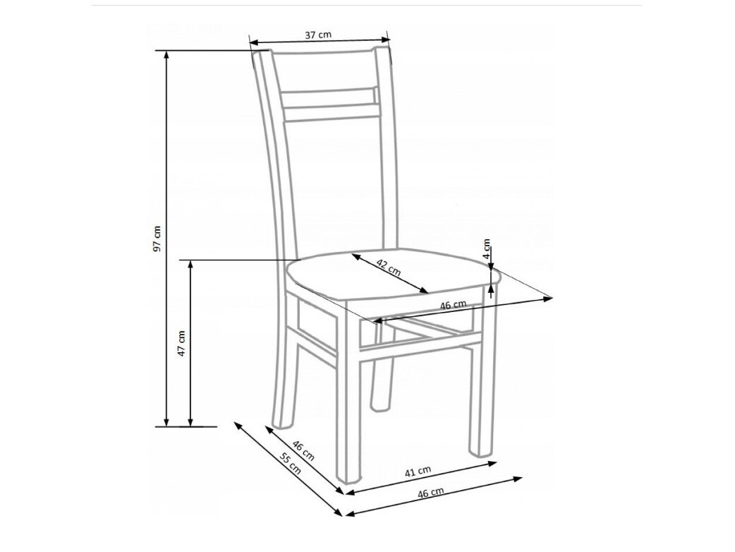 Chaise Houston 260 (Noix + Crème)
