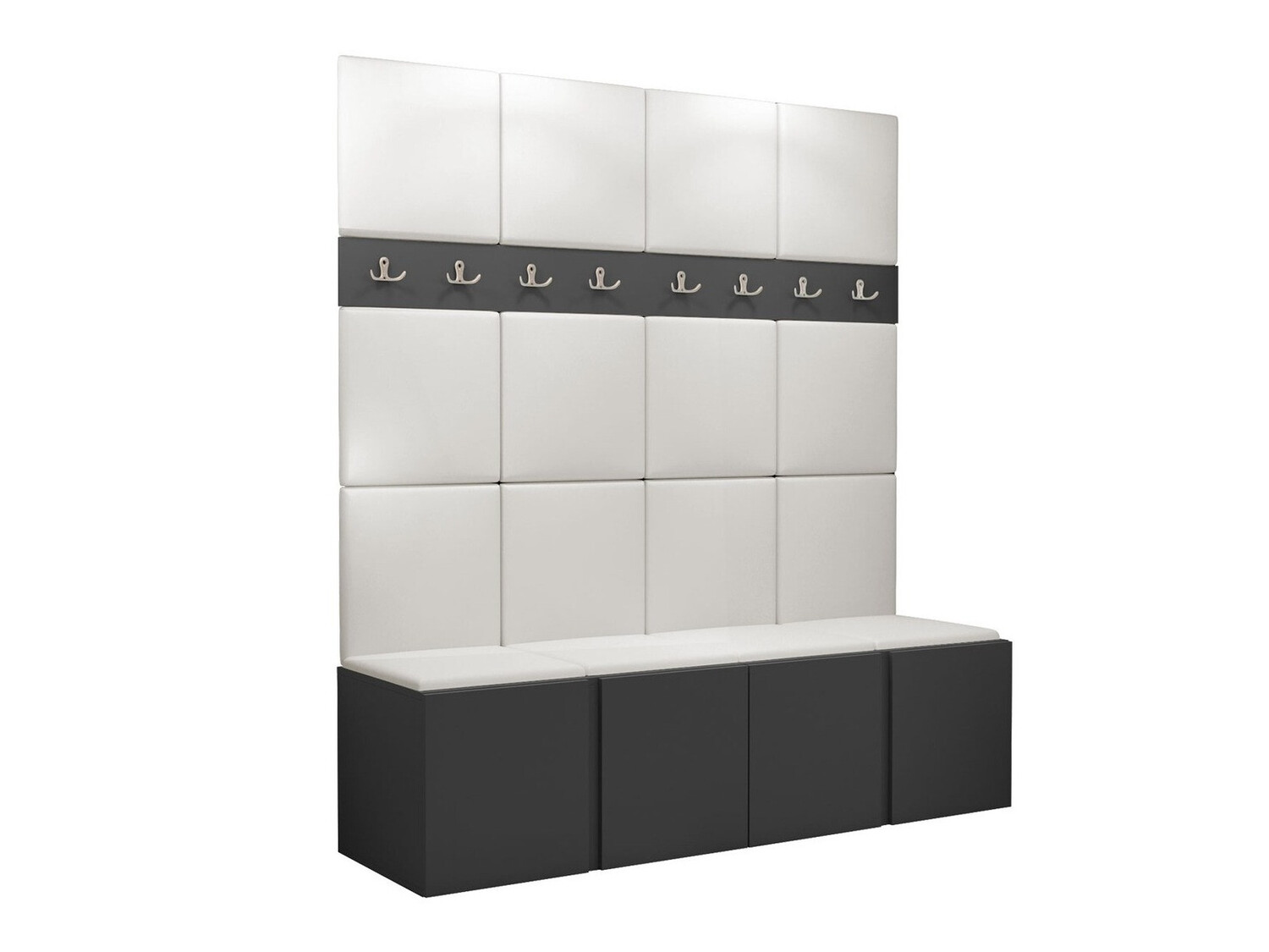Meuble d'entrée Pinis V (Faux cuir Soft 017)