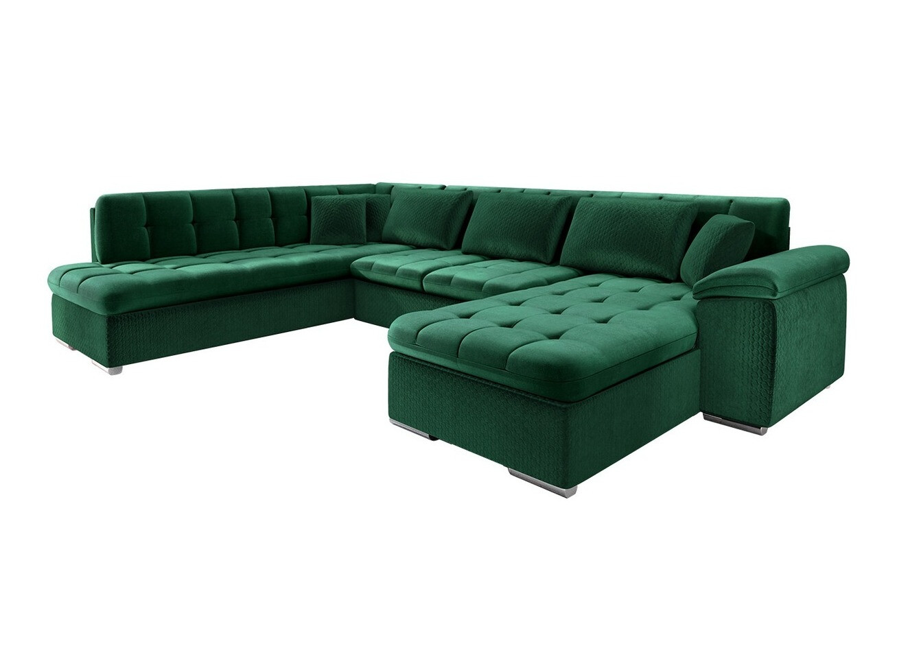 Canapé d'angle Comfivo Gemma V (Magic Velvet 2225-151 + Venus Velvet 2941)