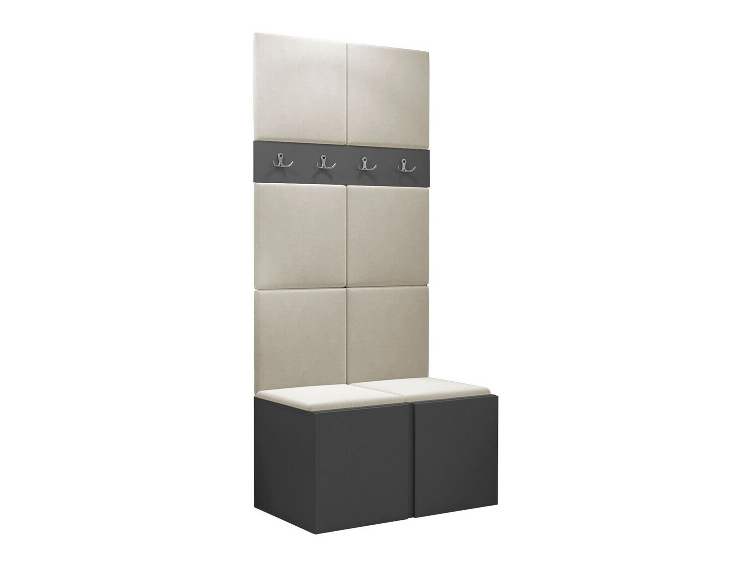 Meuble d'entrée Pinis IV (Graphite)