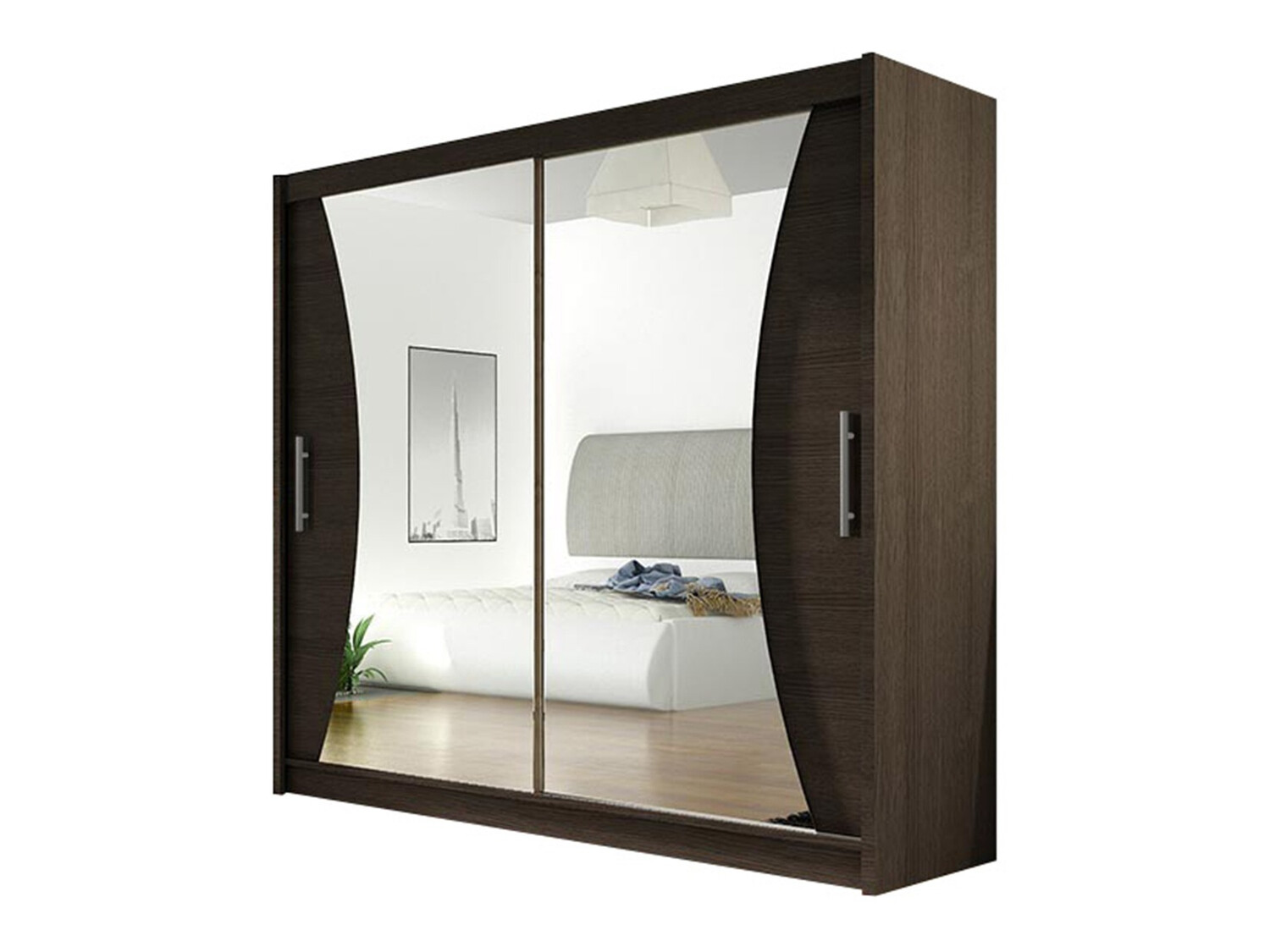 Armoire Closico 124 (Chêne foncé)