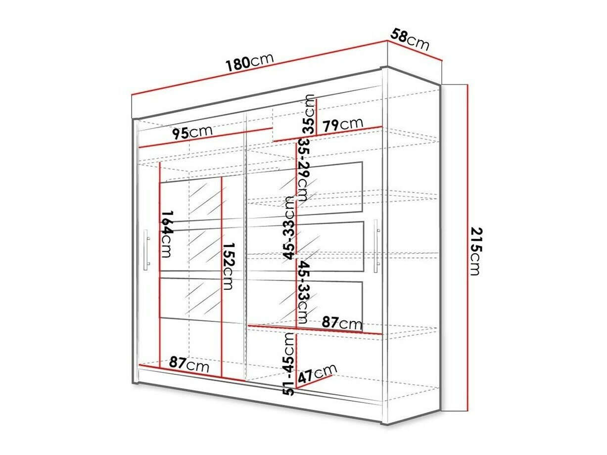 Armoire Closico Pallor III (Noir)