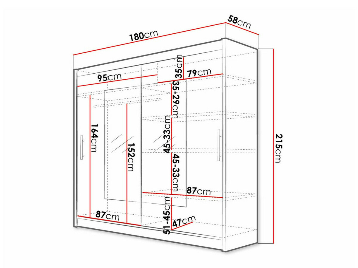 Armoire Closico Pallor VII (Noir)