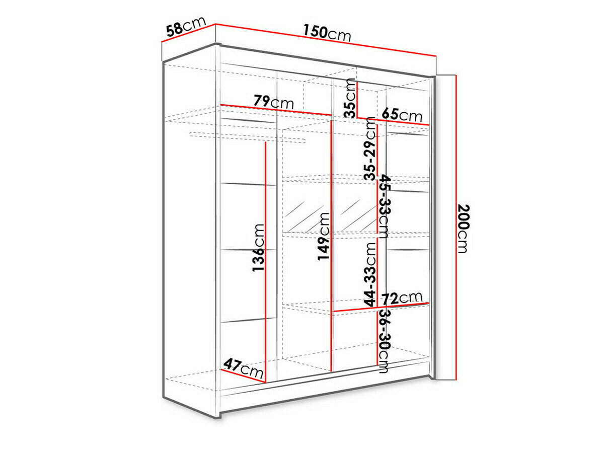 Armoire Closico Vastor V (Blanc)