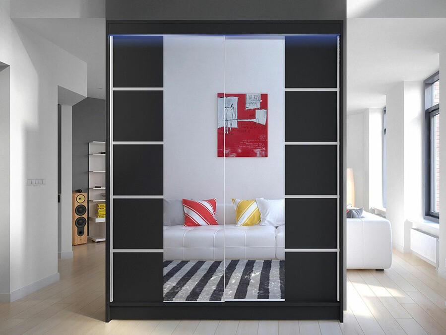Armoire Closico Vastor V (Noir)