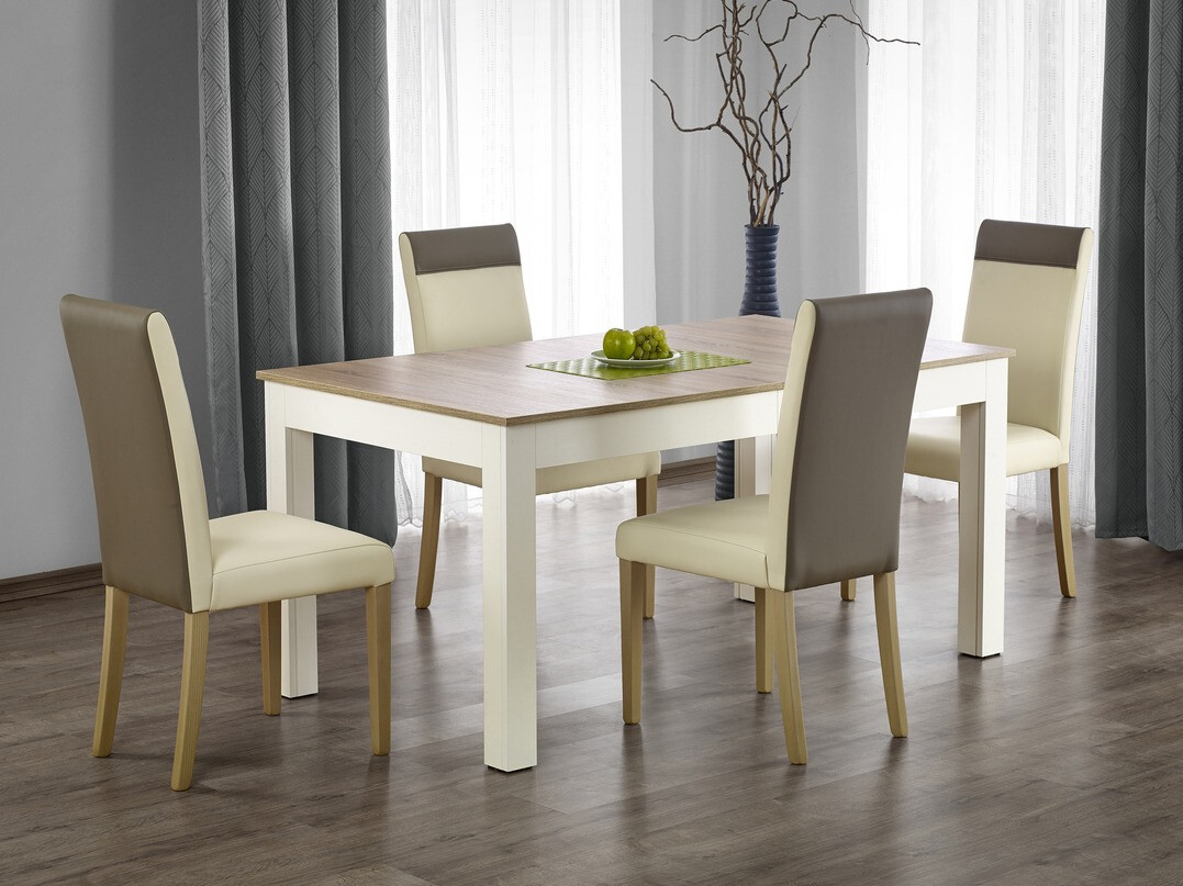 Table Houston 691 (Sonoma chêne + Blanc)