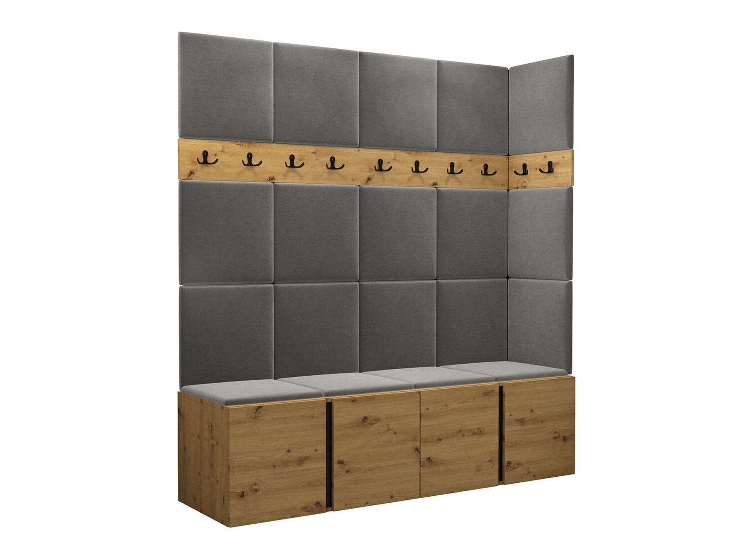 Meuble d'entrée Pinis II (Chêne Artisan)