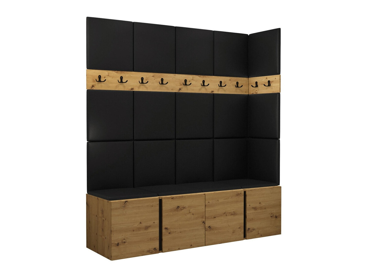 Meuble d'entrée Pinis II (Faux cuir Soft 011)