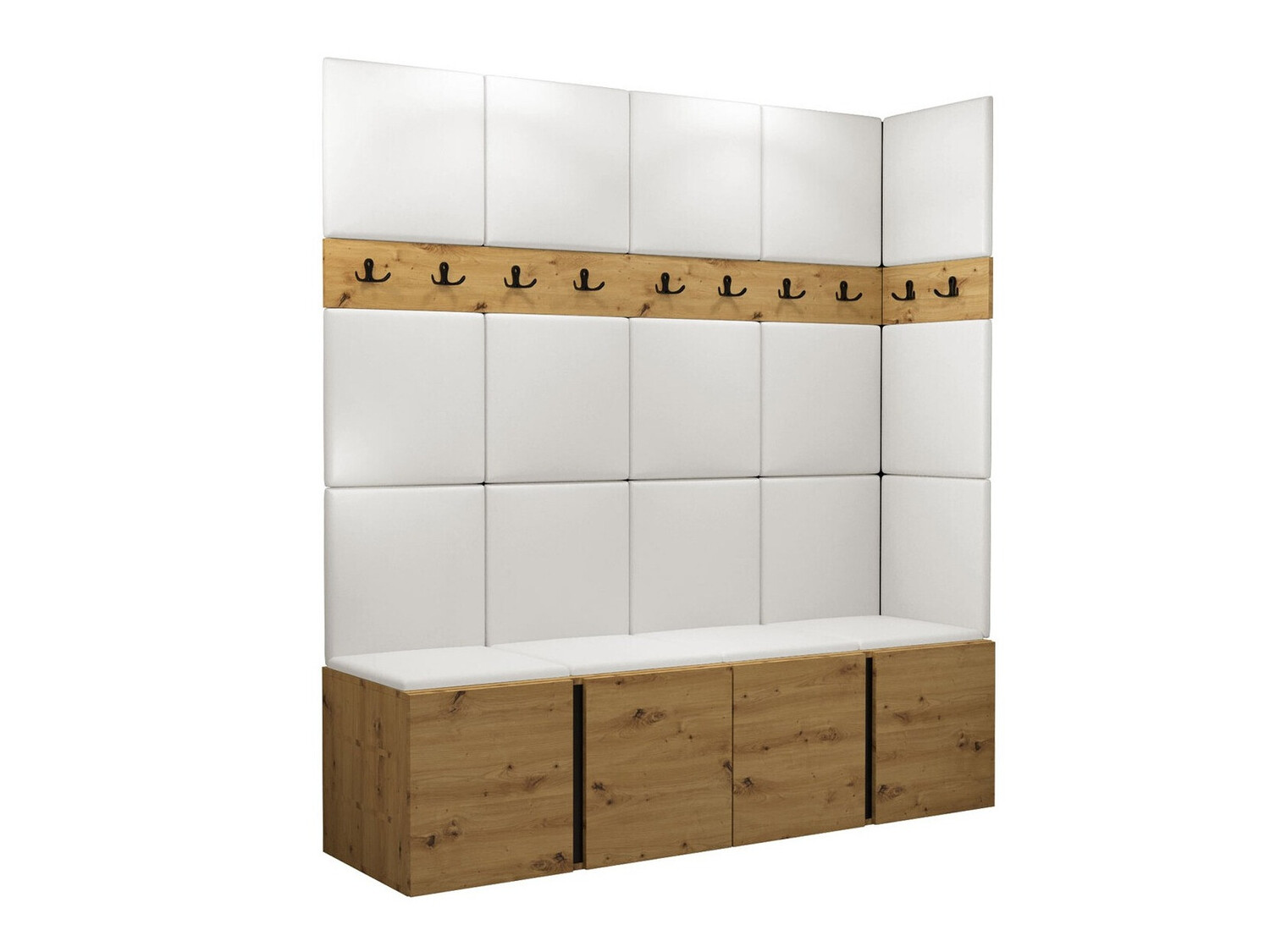 Meuble d'entrée Pinis II (Faux cuir Soft 017)