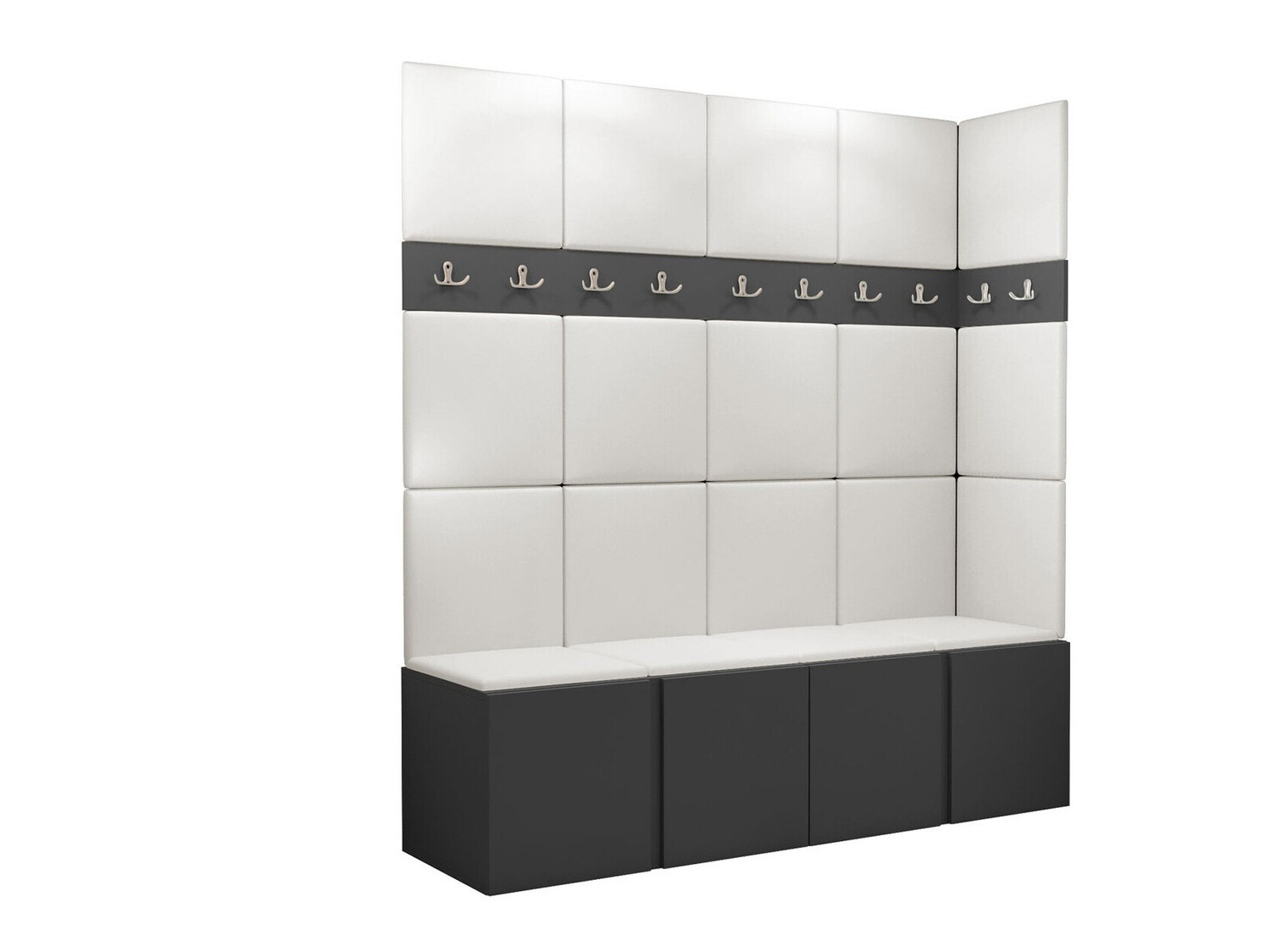 Meuble d'entrée Pinis II (Faux cuir Soft 017)