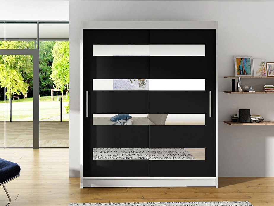 Armoire Closico Camera XIII (Blanc + Noir)