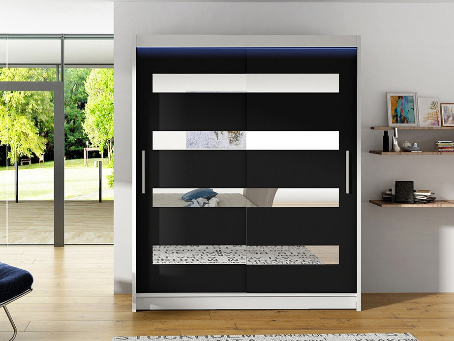 Armoire Closico Camera XIII (Blanc + Noir)
