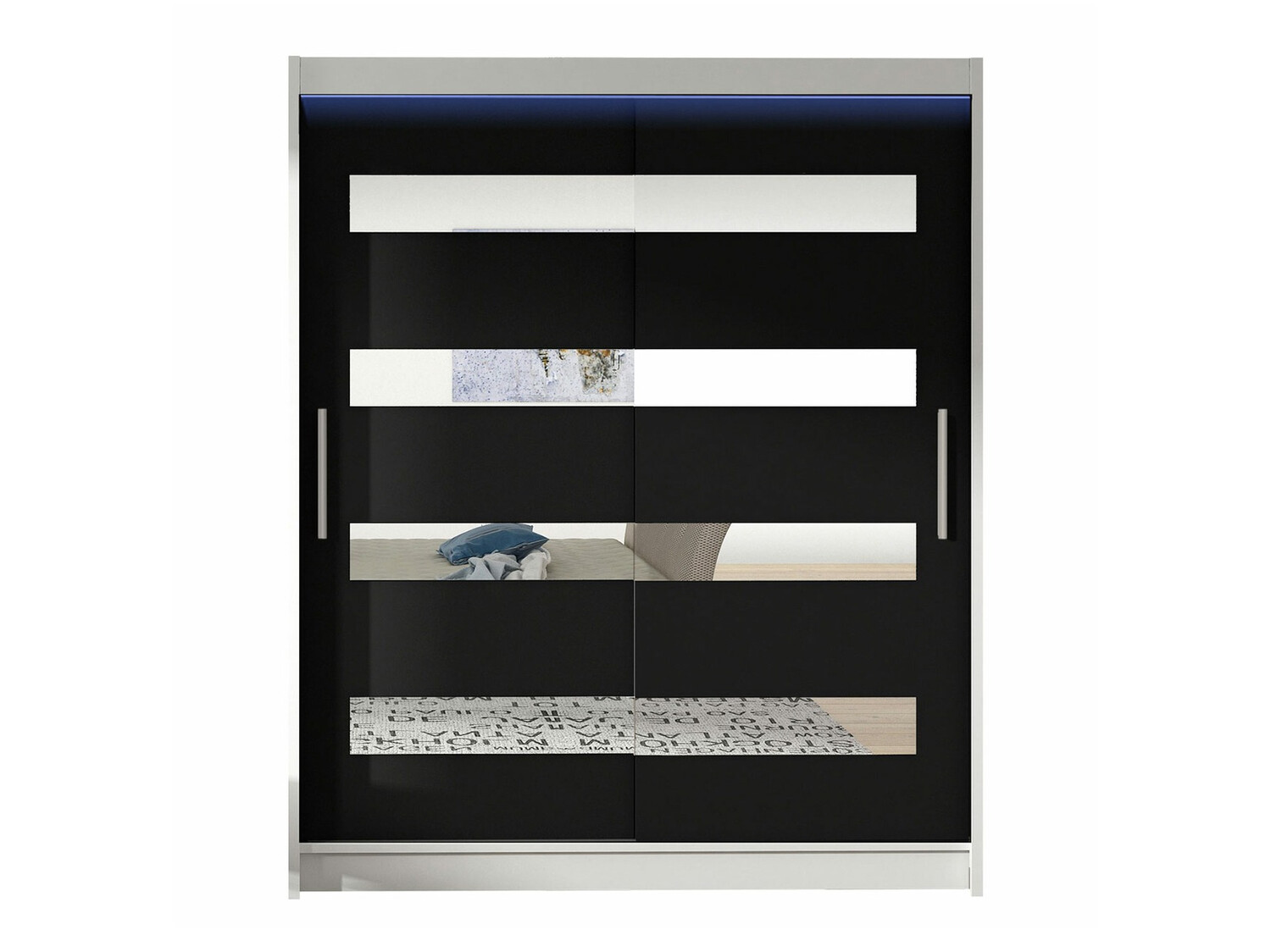 Armoire Closico Camera XIII (Blanc + Noir)