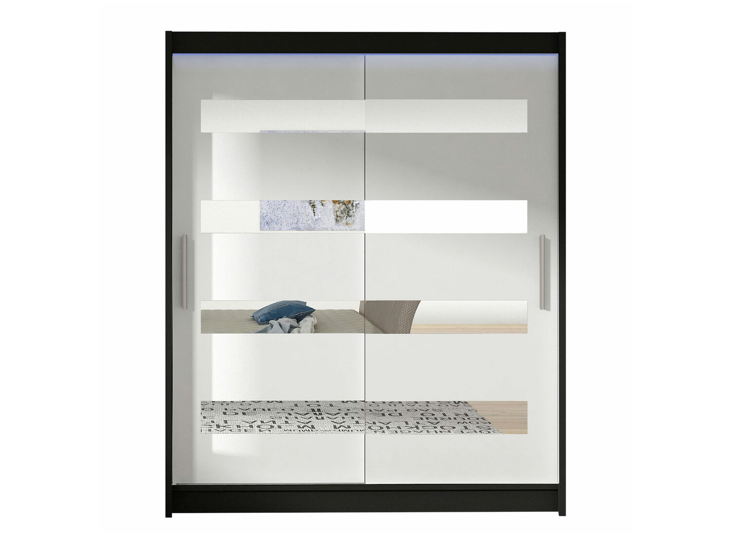 Armoire Closico Camera XIII (Noir + Blanc)