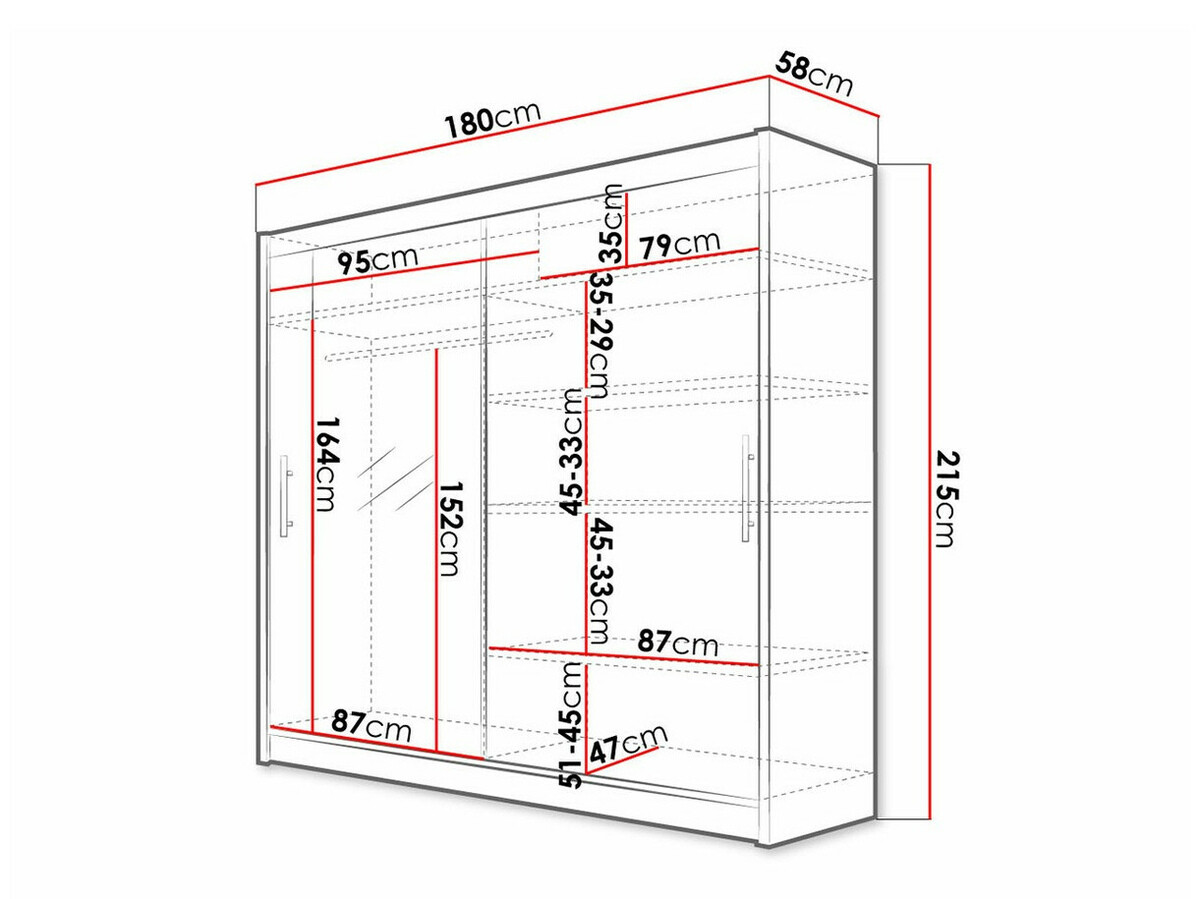 Armoire Closico Pallor VI (Noir)